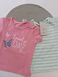 Комплект дитячих футболок Lupilu на дівчинку р.74-80, фото 2