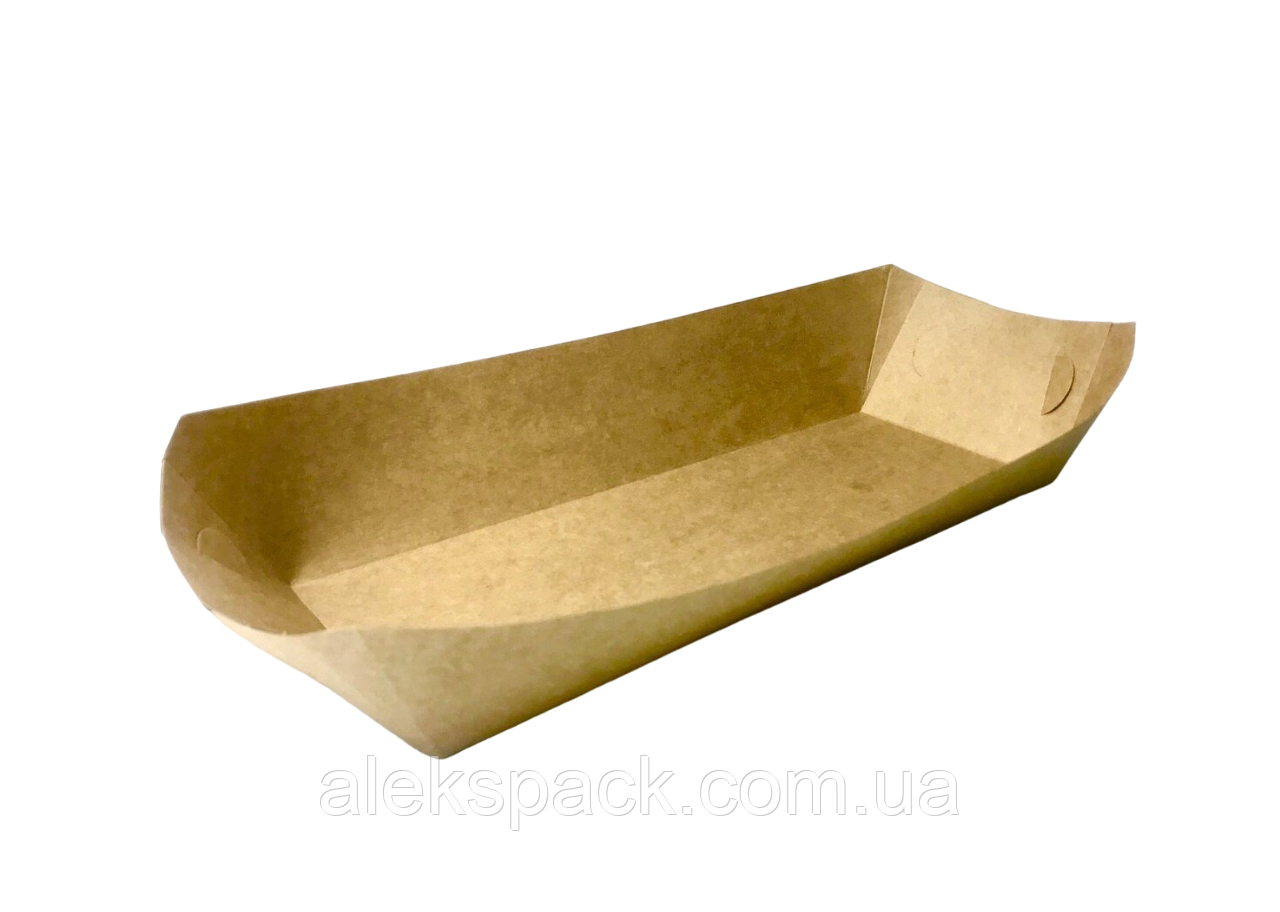 Тарілка 270*110*47мм КРАФТ зібрана з ламінацією 100/1000 ящ, фото 1