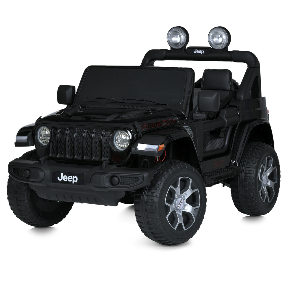 Дитячий електромобіль Jeep Wrangler Bambi, чорний, фото 1