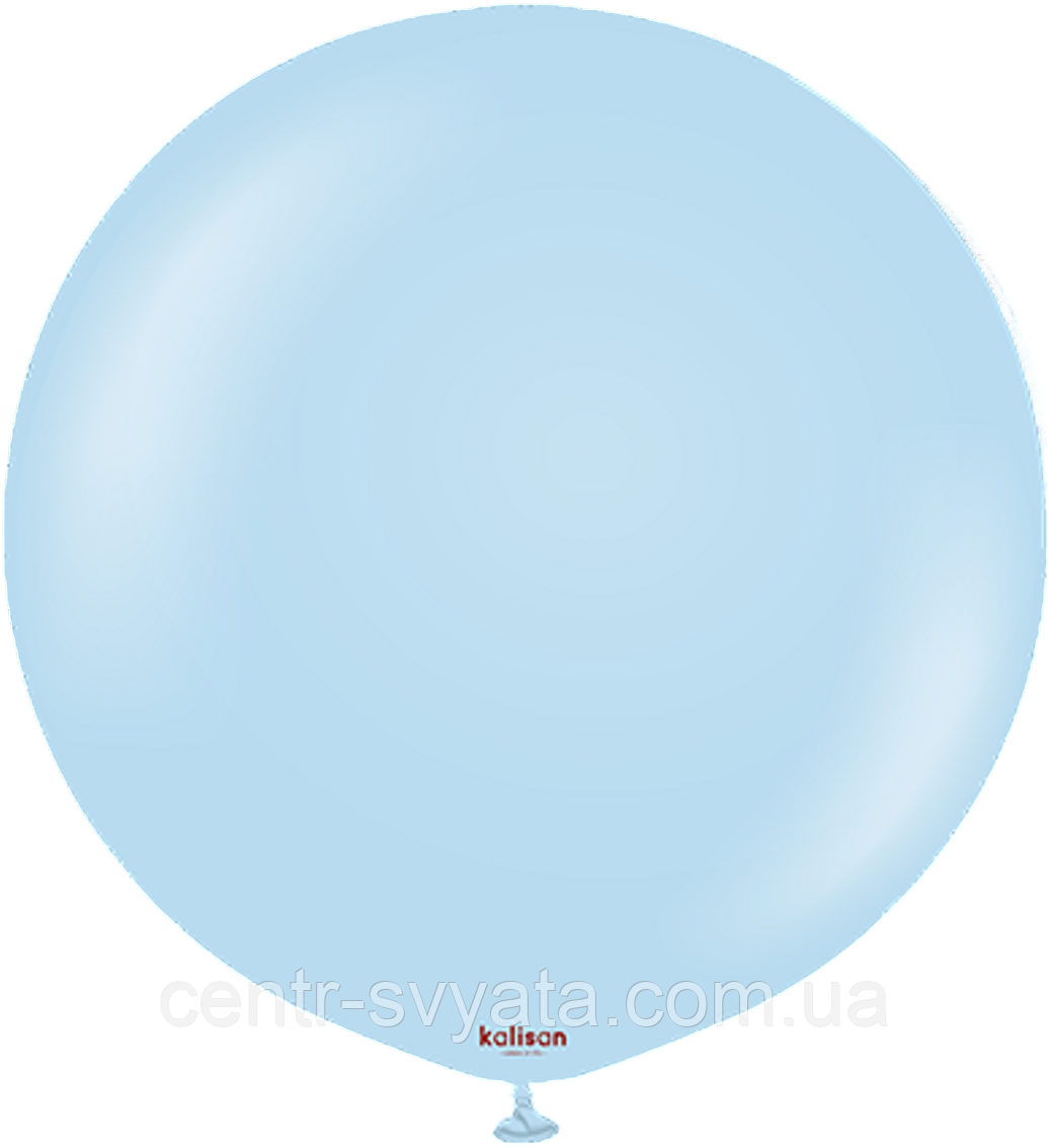 Латексна кулька Kalisan 24"(60 см) Macaron Blue | Макарун блакитний