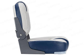 Сидіння суднове в човен і катер Newstar Bass Boat Center Seat сіро/синє 75246GN, фото 3