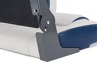 Сидіння суднове в човен і катер Newstar Bass Boat Center Seat сіро/синє 75246GN, фото 4