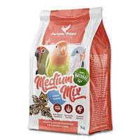 Корм для папуг Perlyna Stepu Medium Mix зерносуміш для середніх папуг 1 кг