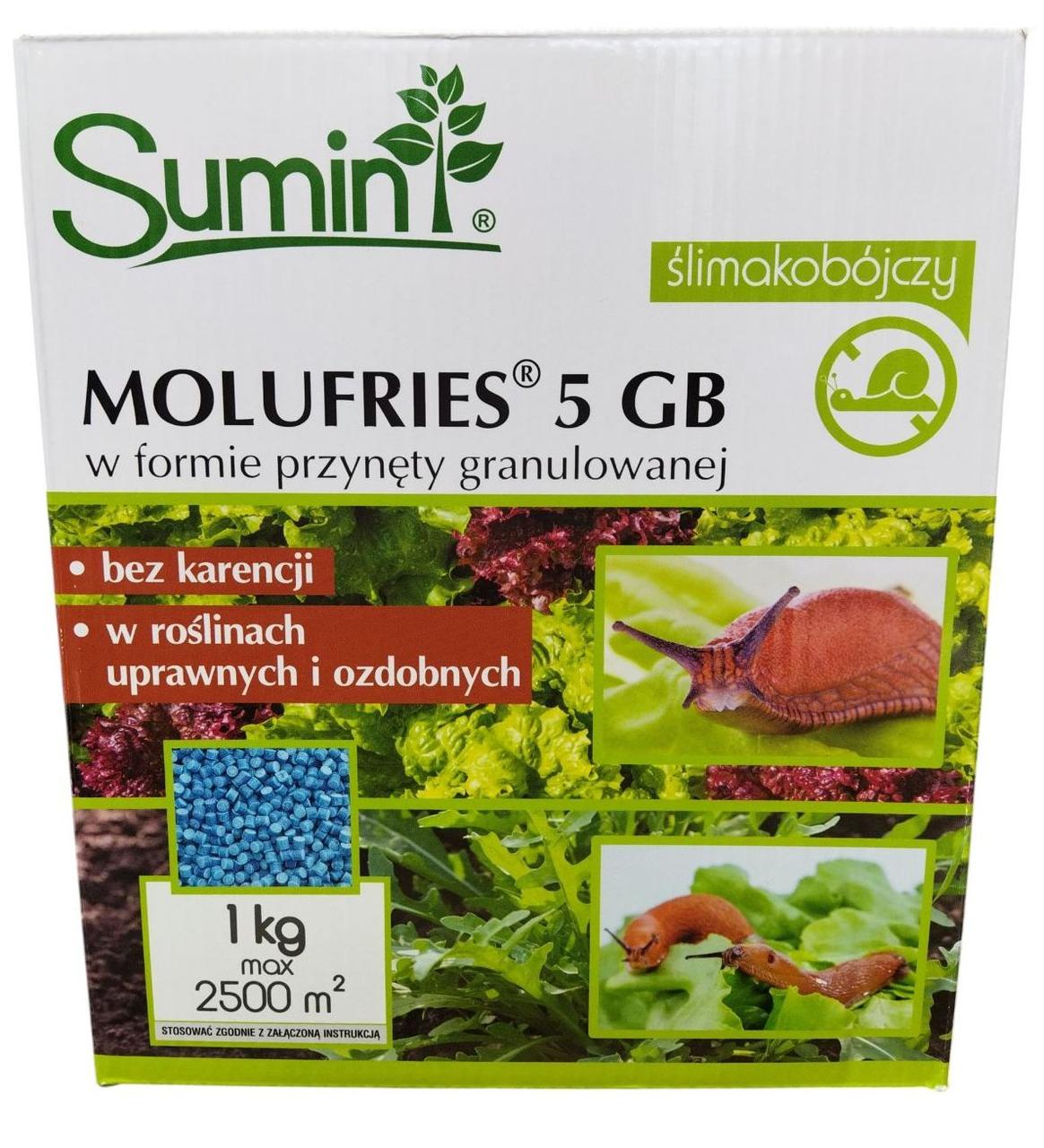 Засіб від слимаків Molufries 5GB 1кг на 2500м2 Sumin аналог Слімакса/Slimax