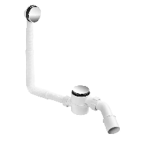 Сифон пляшковий для ванни та глибокого душового піддона McAlpine HC2600CL "клік-клак/click-clack" з отвором 40/50 chrome