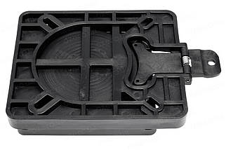 Поворотна пластина Easterner С12567 знімна з фіксатором для човна та катера 360° поворот чорний пластик 170х170 мм, фото 4