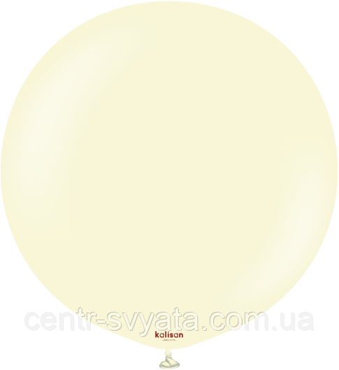 Латексна кулька Kalisan 36"(90 см) Macaron Pale Yellow | Макарун блідо-жовтий