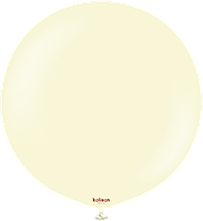 Латексна кулька Kalisan 36"(90 см) Macaron Pale Yellow | Макарун блідо-жовтий