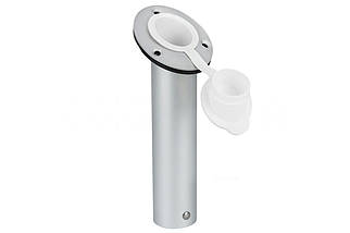 Тримач вудки Easterner з ковпачком алюмінієвий C12716A для човна катера та яхти глибина 250 мм внутрішній діаметр 41 мм, фото 2