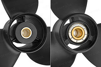 Гвинт для човнового мотора Volvo Penta колонка SX Drive 14.8x17 8611-148-17 VE3x14.8x17RB алюмінієвий Amita Solas, фото 4