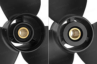 Гвинт для човнового мотора Mercruiser колонка BRAVO II 4.3L-7.4L / D2.8L-D7.3L 18.8 х 17 1611-188-17 МF3x18.75x17R, фото 4