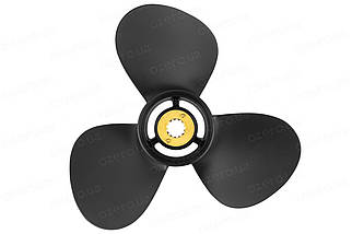 Гвинт для човнового мотора Mercury 12.1x9 25-70 к.с. 1311-121-09 алюмінієвий Amita Solas, фото 2