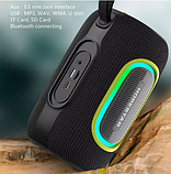 Колонка Bluetooth HOPESTAR P65 LED чорна з підсвіткою, фото 2
