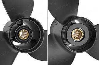 Гвинт для човнового мотора Plus Suzuki 3 11.6x14 58100-95353-019 4311-116-14 SC алюмінієвий Amita Solas, фото 4