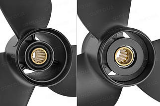 Гвинт для човнового мотора Plus Suzuki 3 11.6x13 58100-94313-019 4311-116-13 SC алюмінієвий Amita Solas, фото 4