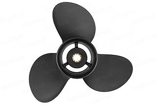 Гвинт для човнового мотора Suzuki 3 10.3x12 58100-96430-019 4211-103-12 SB алюмінієвий Amita Solas, фото 2