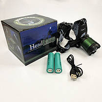 Наголовний ліхтар POLICE BL-2188B-T6, Надпотужний налобний ліхтар, Налобний ліхтар TW-700 для риболовлі, фото 3