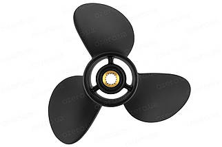 Гвинт для човнового мотора Yamaha 3 14.3x21 6G5-45943-01-98 3511-143-21 YE алюмінієвий Amita Solas, фото 3