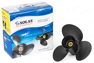 Гвинт для човнового мотора Yamaha/Tohatsu/Parsun 3 13.5x15 3411-138-13 YD алюмінієвий Amita Solas, фото 5