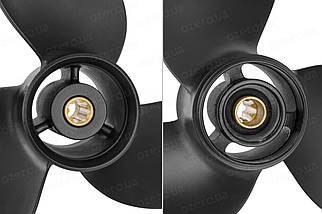 Гвинт для човнового мотора Yamaha 3 8.5x8 6E0-45941-01-EL 3011-085-08 Y8 алюмінієвий Amita Solas, фото 4