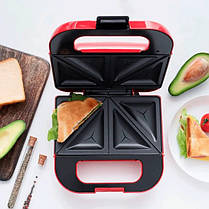 Сендвічниця побутова MAGIO MG-376 750 Вт, Бутербродниця на подарунок, бутербродниці IU-364 настільний гриль, фото 2