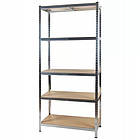 Складський стелаж Malatec 23768 — 5 полиць 180×90×40 см, вантажопідйомність 175 кг/рівень, фото 2