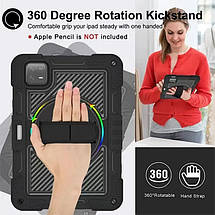 PC + TPU чохол Carbon Armor Cover Tablet на Xiaomi Pad 7 (11.2") / чорний, фото 6