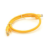 Патч-корд литий RITAR UTP RJ45 Cat.6 0.5м жовтий Cu мідь