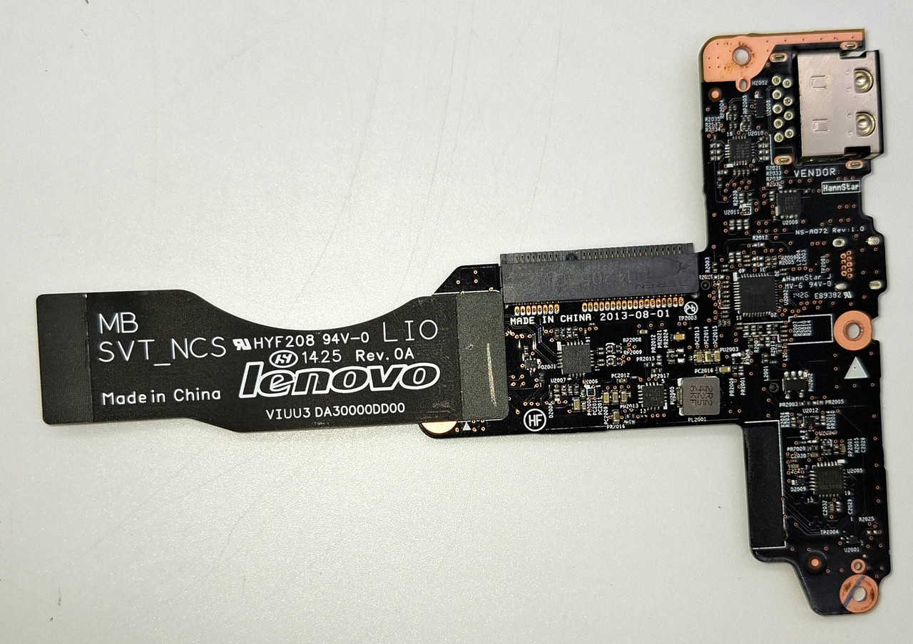 Бокова плата NS-A072 Rev 1.0 зі шлейфом до ноутбука Lenovo YOGA 2 Pro. Б/в, фото 1