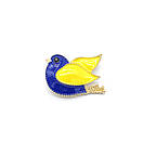 Брошка "Пташка" у патріотичних кольорах, фото 2