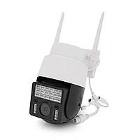 5Мп Wi-Fi відеокамера вулична з сиреною та SD картою YOSO YO-IPC43D5MP50 PTZ 2.8мм V380
