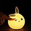 Ночник світлодіодний настільний зайчик, Дитячий нічник-проектор, Нічник RH-931 на батарейках, фото 7
