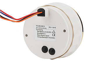 Тахометр зі лічильником мотогодин ECMS білий HMH3-WG-6KL 902-00012 для човна та катера аналоговий 0-6000 об/хв діаметр 90 мм, фото 5