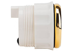 Указатель трима ECMS чорний H mm2-BG-R для човна та катера бризкозахищений з золотою рамкою 12/24В 52 мм діапазон UP-DN, фото 4