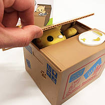 Дитяча сейф скарбничка злодюжка монет HM-596 у коробці, фото 5