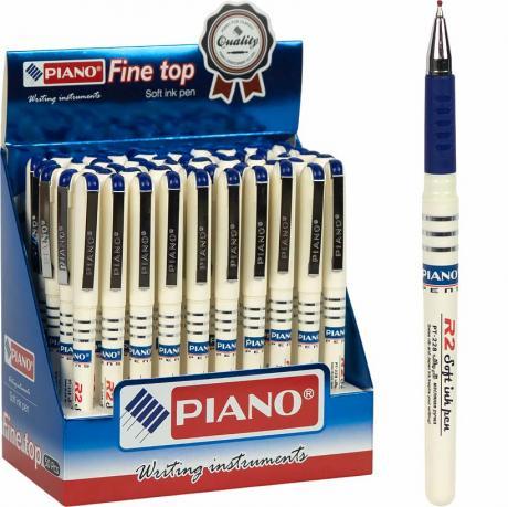 Від 50 шт. Ручка масляная PIANO PT-228 синяя купити дешево оптом в інтернет-магазині