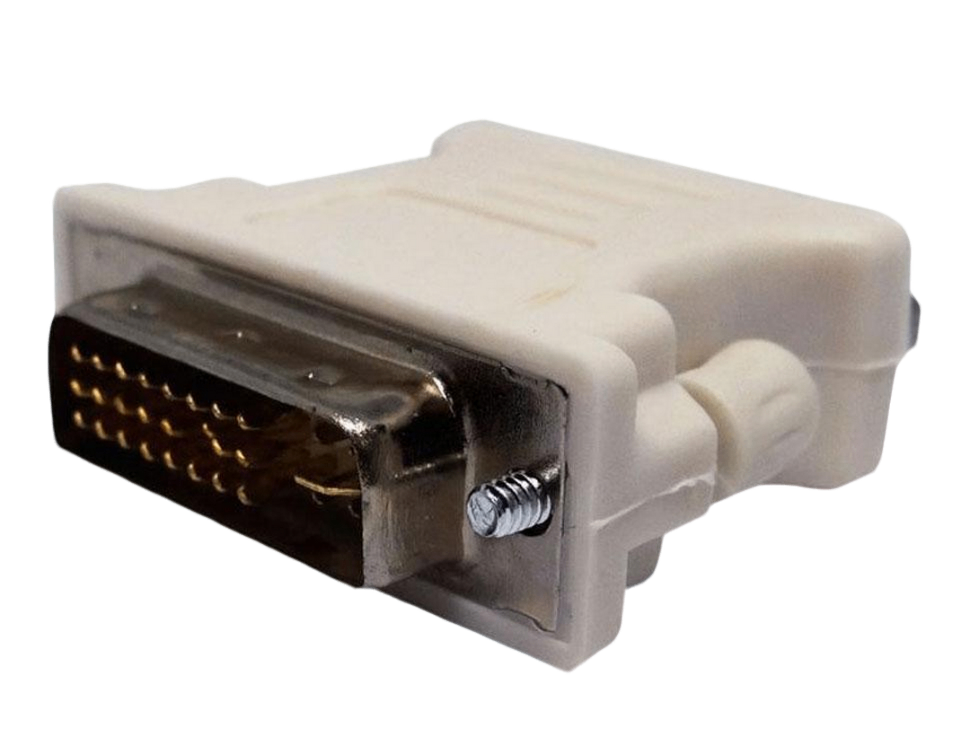 Перехідник DVI-I 24+5pin to VGA 15pin білий