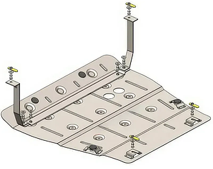 Захист двигуна Geely Coolray (з 2022---) Кольчуга