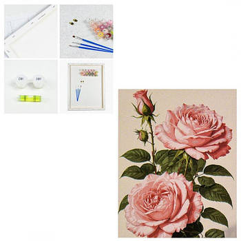 Картина за номерами "Рожева троянда" 30х40 см SS1220 G-Rich