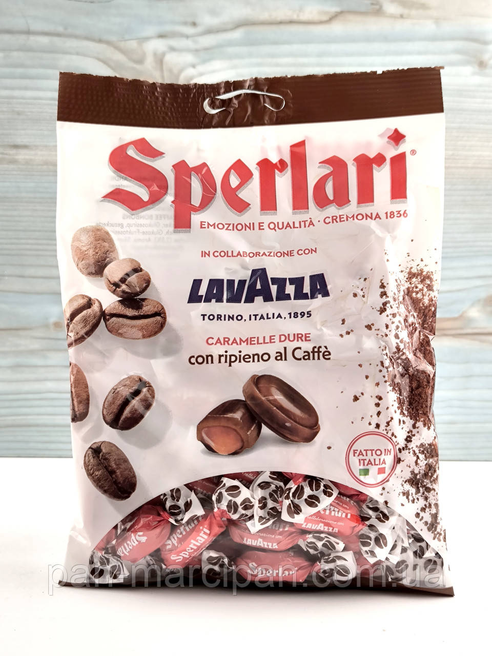 Цукерки льодяники Sperlari Lavazza Ripiene al Caffe 175г, фото 1