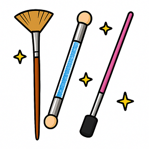 Пензлі-віяло, аеропуффінг та ін.