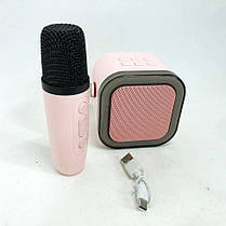 Мікрофон караоке бездротовий з динаміком для дітей K12 10W, Колонка караоке MV-867 з динаміками, фото 3