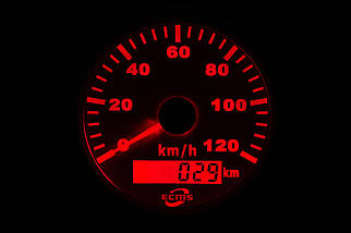 GPS спідометр ECMS білий PMG3-WS-120KL судновий для човна і катера аналоговий діаметр 90 мм робоча напруга 9-32 VDC, фото 2