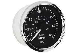 Спідометр Wema Kus чорний CPOB-BS-65 судновий для човна і катера аналоговий діаметр 85 мм діапазон 0-65 миль/год, фото 3