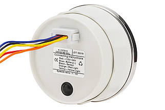 Тахометр і мотогодинники Wema Kus чорний CMHB-BS-8KL K-Y07010 для човна і катера 0-8000 об/хв 12/24 В діаметр 85 мм, фото 5