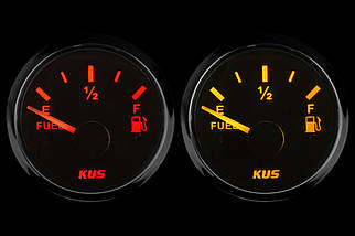 Датчик рівня пального судновий для човна і катера Wema Kus чорний K-Y10004 аналоговий 12/24В діаметр 52 мм бризгозахищений, фото 2