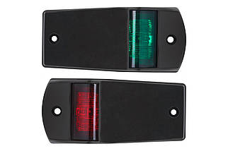 Пара навігаційних вогнів суднових для човна і катера Easterner C91001LED LED чорний корпус бортові 12 В 5 Вт, фото 3