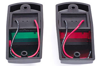 Пара навігаційних вогнів Easterner C91001 для човна і катера чорний 12В бортові лампа розжарювання потужність 5Вт, фото 4