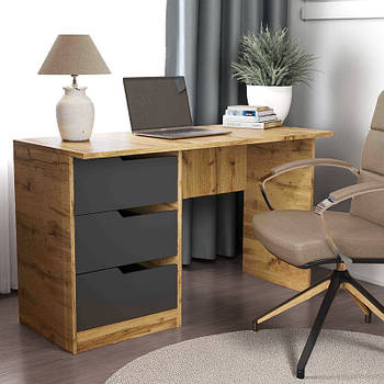 Стіл письмовий, стіл комп'ютерний з шухлядами Графіт