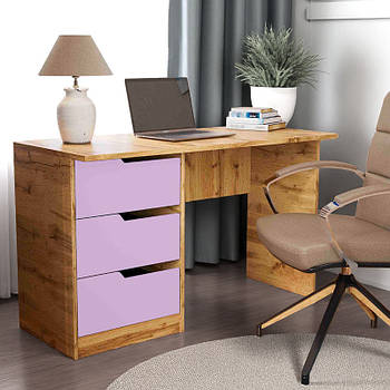 Стіл письмовий, стіл комп'ютерний з шухлядами Лаванда